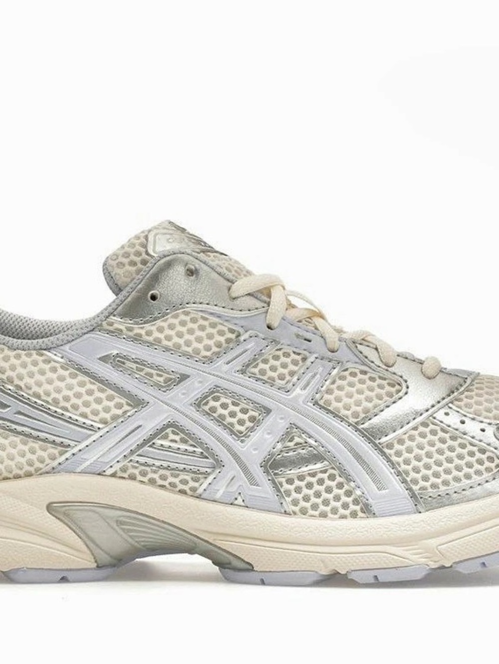 ASICS GEL-NYC Cream Pure Silver Athletic Shoes White & Gray